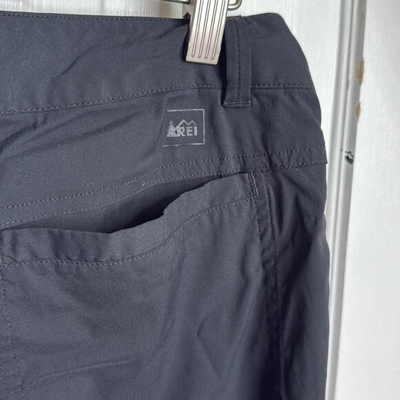 REI Sahara Roll-Up Pants in Black W1668 Sz 8 - Picture 8 of 9